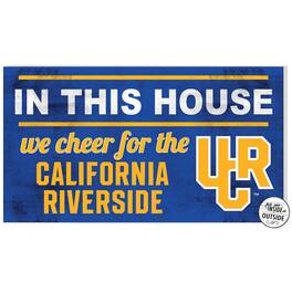 Jardine - UC Riverside Highlanders 11'' x 20'' Indoor/Outdoor In This House Sign - Blue