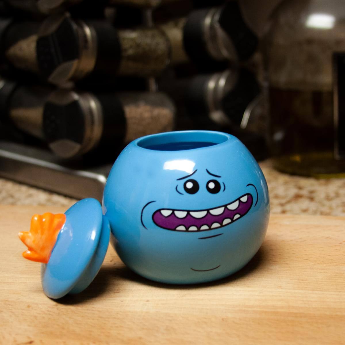 Alt View 3. Surreal Entertainment - Rick and Morty Collectibles | Rick and Morty Mr. Meeseeks Mini Mug | 1 Tuft - Blue.