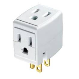 Leviton - Grounded 3 outlets Cube Tap 1 pk