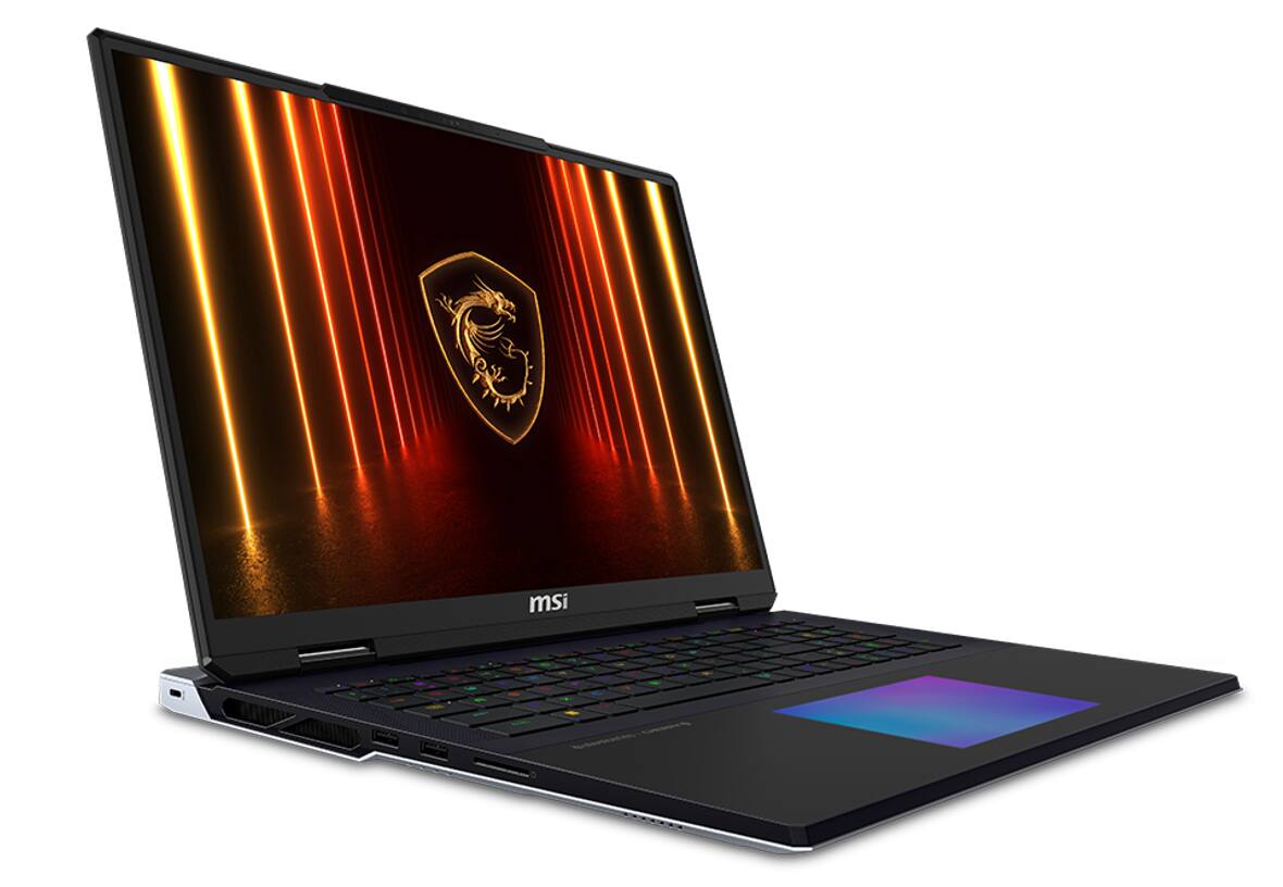 Alt View 1. MSI - MSI A2XWJG-614US Core Gaming Laptop, Ultra 9- 285HX, 64GB, 3 x 2TB SSD, 18" (3840x2400), RTX 5090, Win 11 Pro - Core Black.