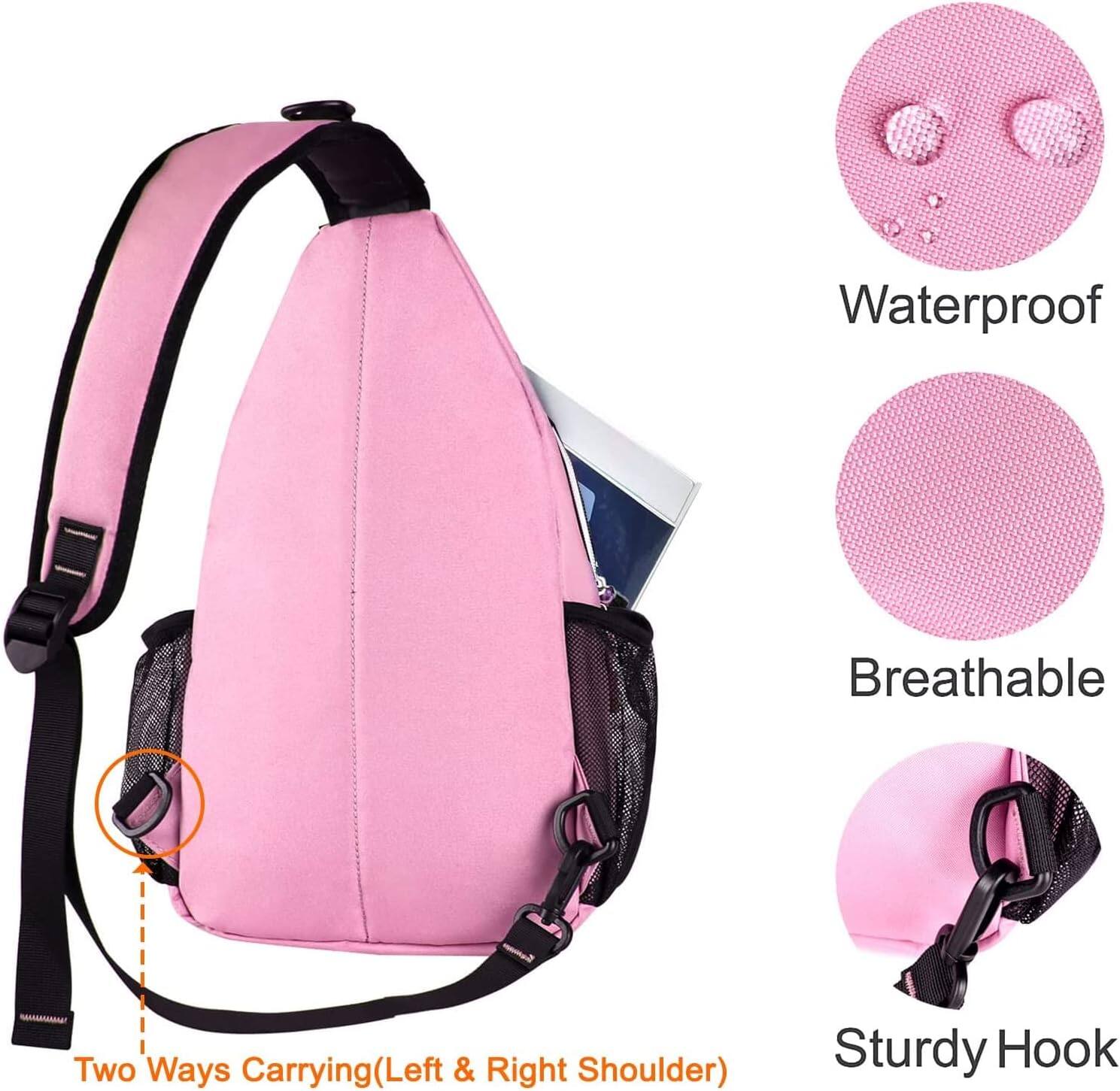 Waterproof  
Breathable  
Two Ways Carrying (Left & Right Shoulder)  
Sturdy Hook