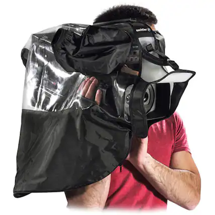 Front. Sachtler - Sachtler SR425 Transparent Rain Cover for Full-Size Broadcast Cameras.