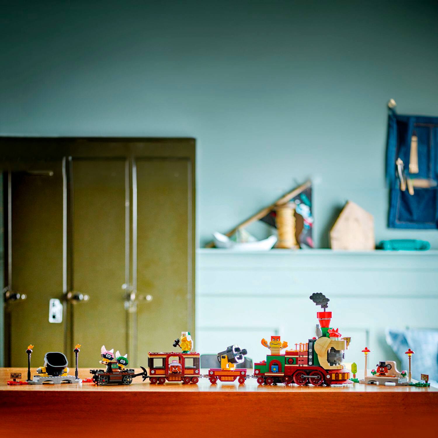 Alt View 13. LEGO - Super Mario The Bowser Express Train Toy Playset and Mario Toy 71437.