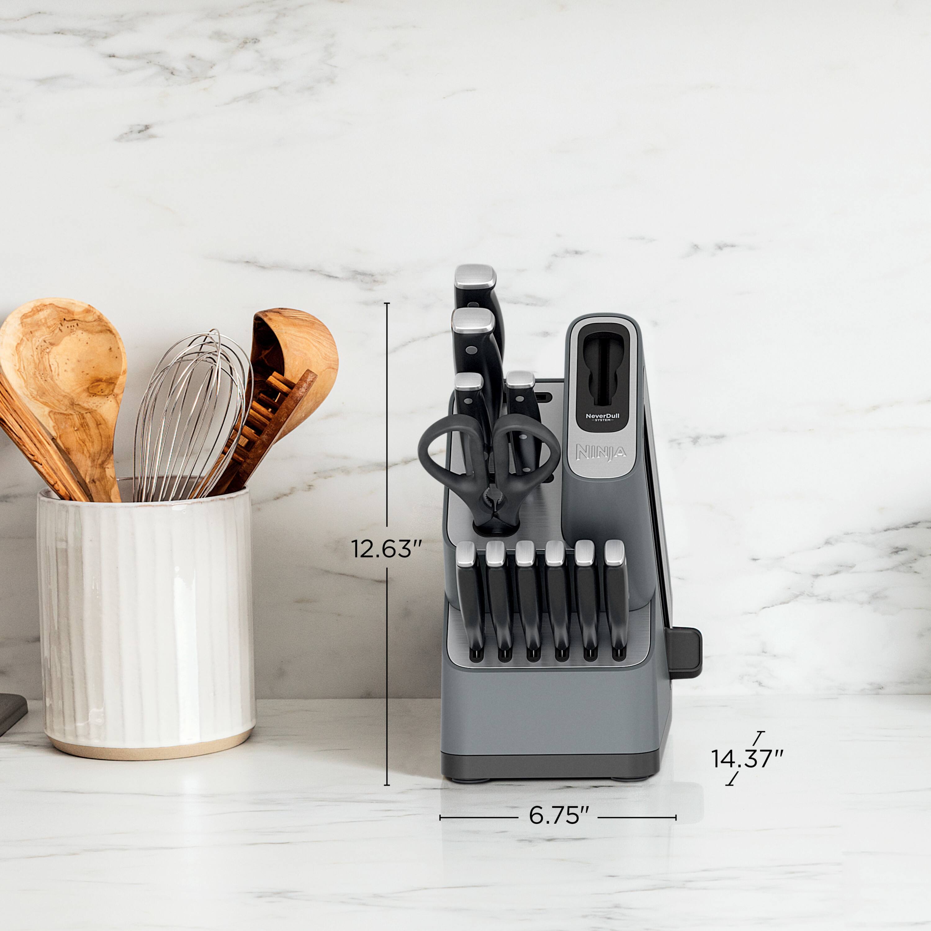 Ninja Foodi NeverDull Essential 12 Piece Knife System with Built
