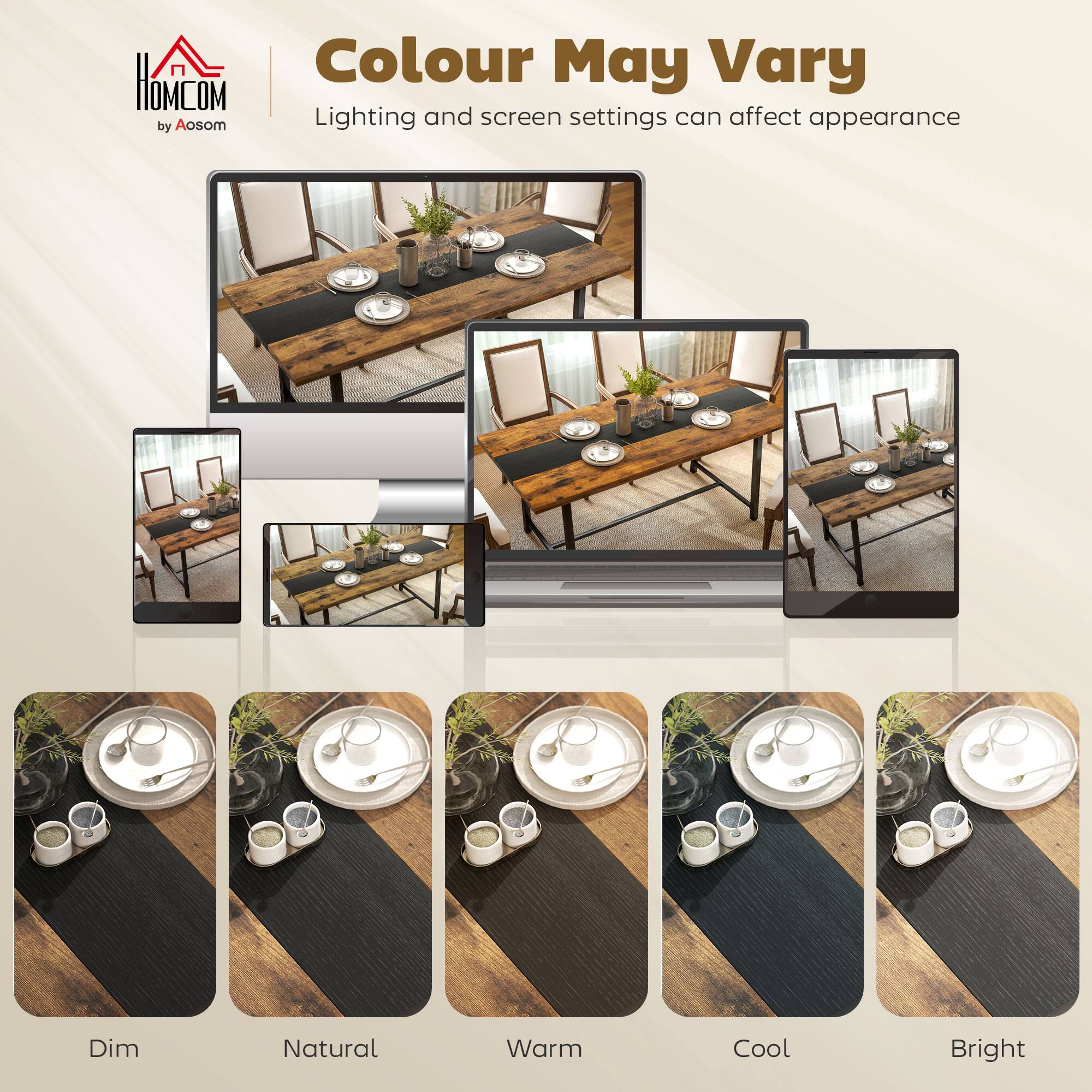 HOMCOM by Aosom

Colour May Vary

Lighting and screen settings can affect appearance

Dim  
Natural  
Warm  
Cool  
Bright