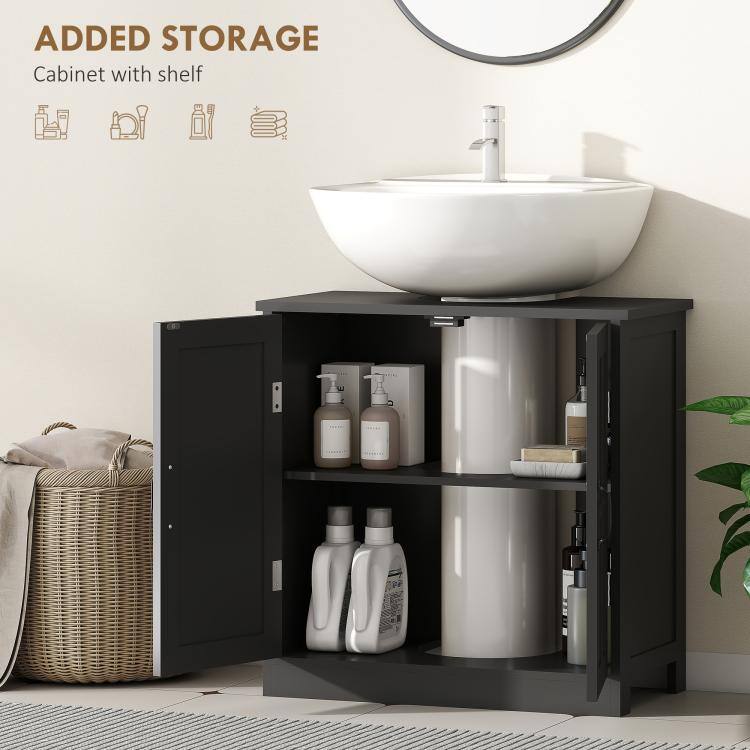 ADDED STORAGE  
Cabinet with shelf