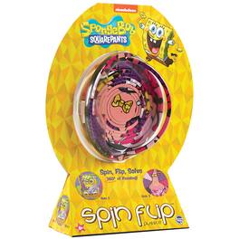 TCG Toys - Spin Flip Puzzle: Spongebob & Patrick - 12 Rings, 2-In-1: Double-Sided Puzzle,8+
