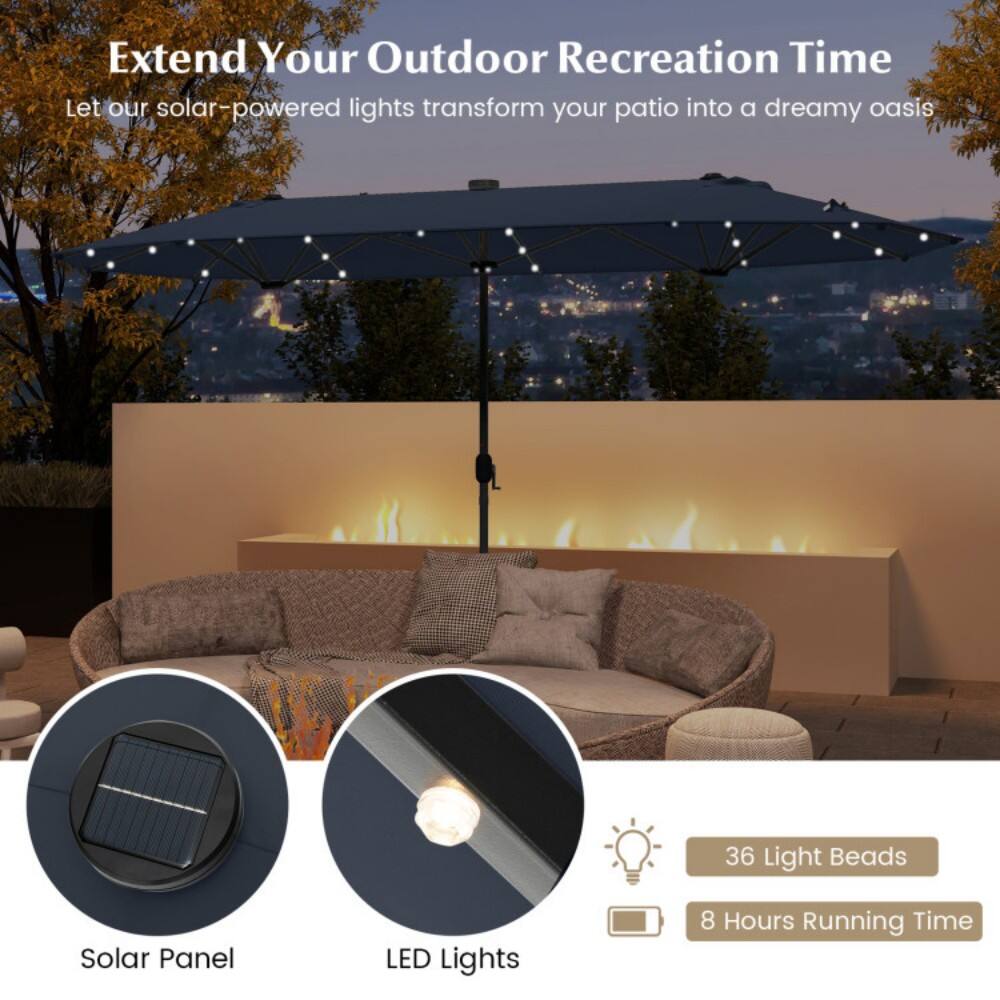 Extend Your Outdoor Recreation Time  
Let our solar-powered lights transform your patio into a dreamy oasis  

- 36 Light Beads  
- 8 Hours Running Time  

Solar Panel  
LED Lights