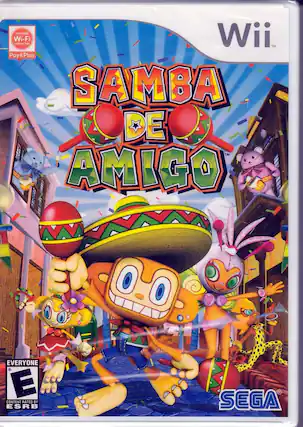 Nintendo Wi-Fi Connection
Pay & Play
Samba de Amigo
Wii
Everyone
E
Content Rated by ESRB
SEGA - E (Everyone)