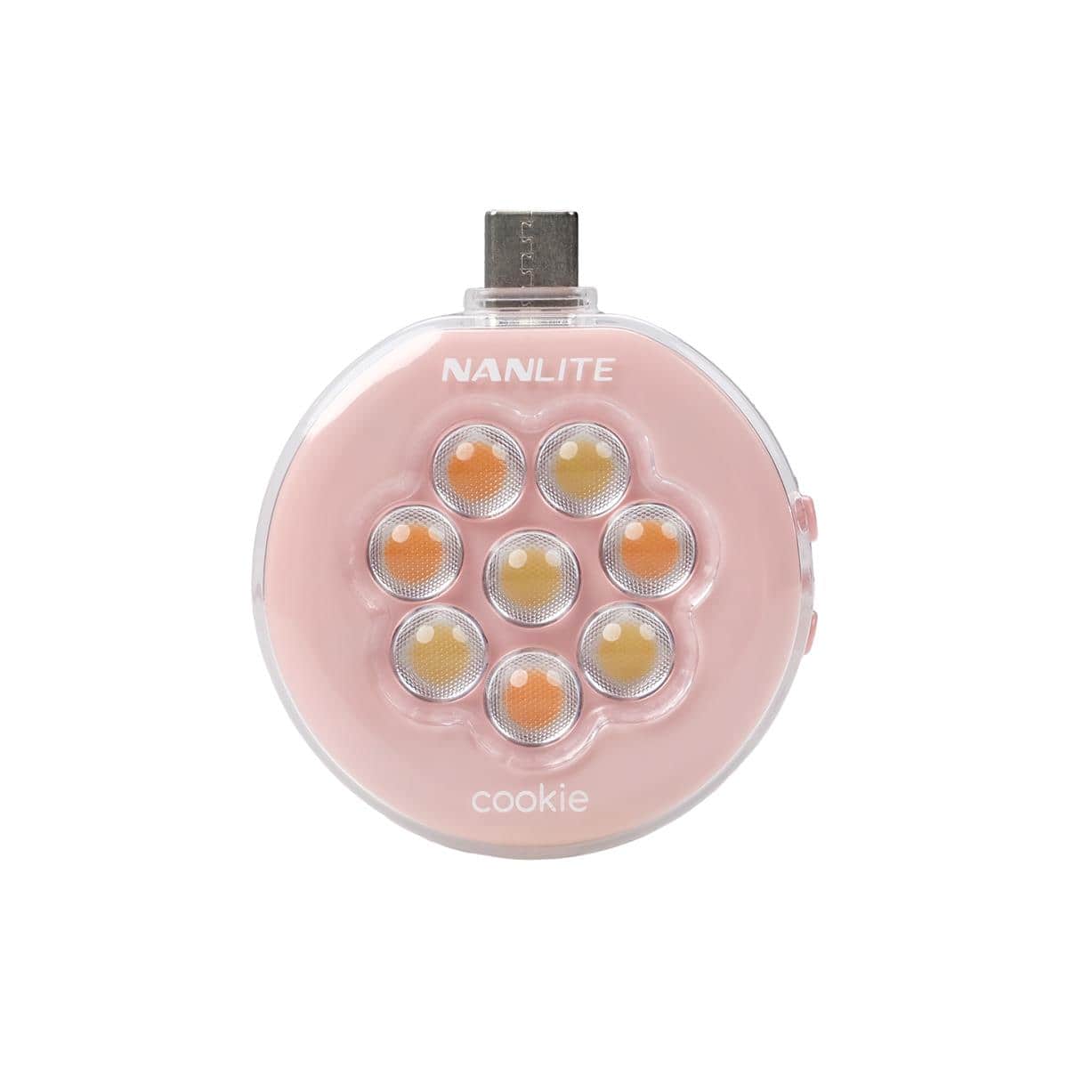 NANLITE - cookie Warm White USB-C Mini Round LED Light, Coral Pink price history on PriceWatchPro
