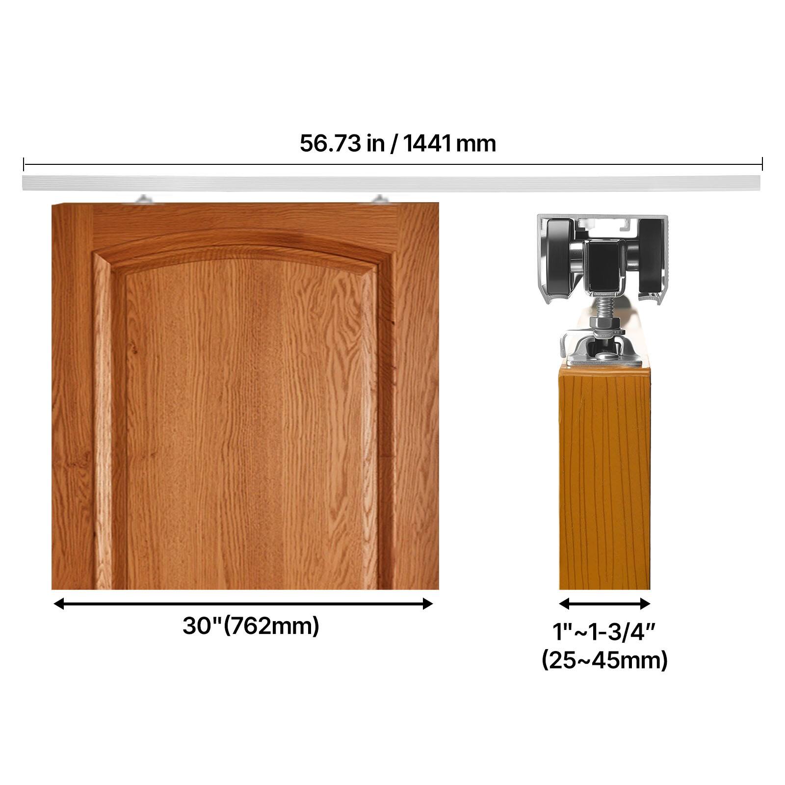 56.73 in / 1441 mm  
30" (762 mm)  
1"~1-3/4" (25~45 mm)