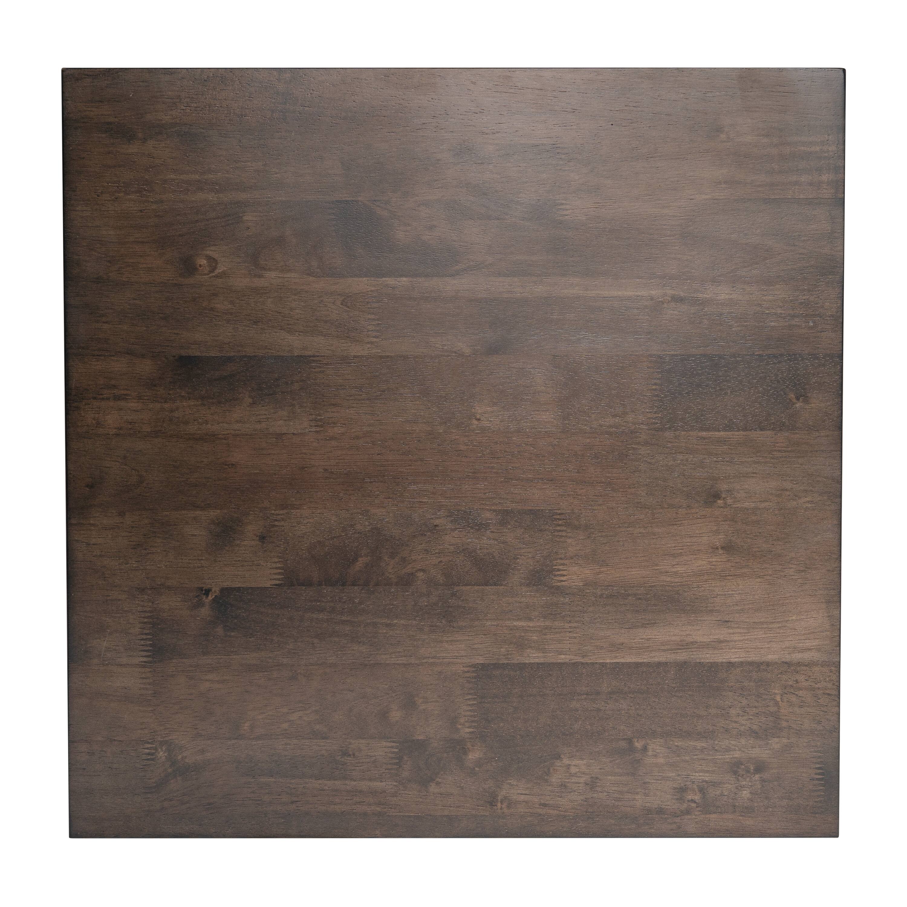 Alt View 9. Emma + Oliver - Mitchell Solid Wood Farmhouse Style End Table - Dark Gray.