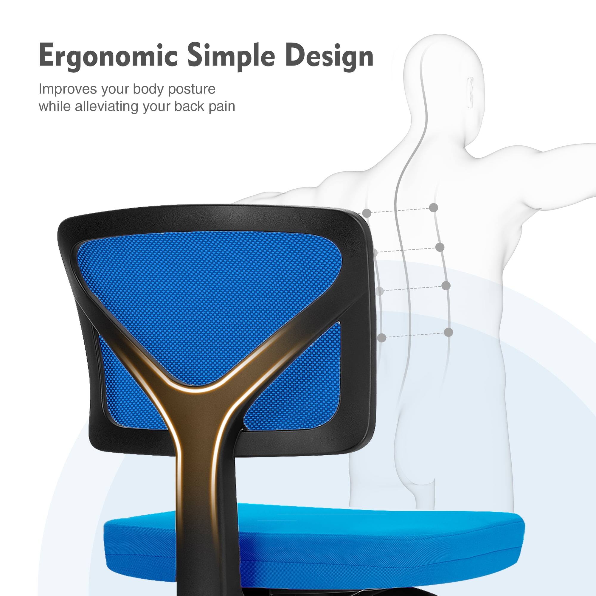 Ergonomic Simple Design  
Improves your body posture while alleviating your back pain