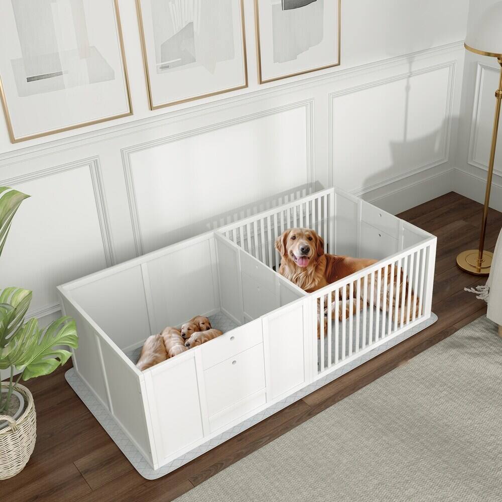 Alt View 2. Ficcuss Pets - Dog Box With Waterproof Pee Pad.