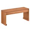 Front. Costway - Costway 1 PCS Outdoor Garden Bench, 2-Person Patio Backless Bench with 440 LBS Weight Capacity - Beige.