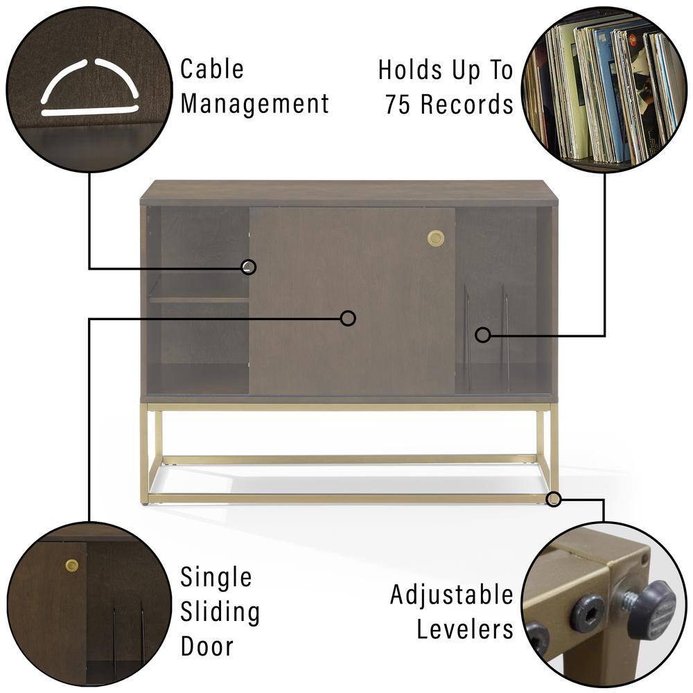 Cable Management  
Holds Up To 75 Records  
Single Sliding Door  
Adjustable Levelers