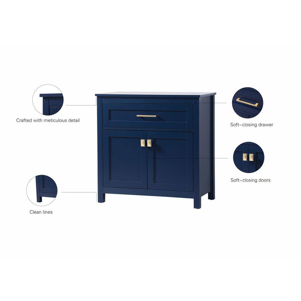 Crafted with meticulous detail  
Soft-closing drawer  
Soft-closing doors  
Clean lines