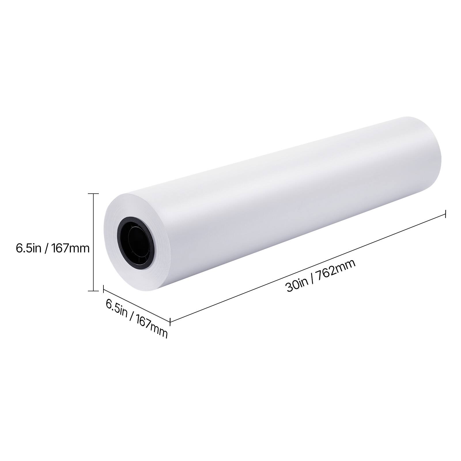 6.5in / 167mm  
6.5in / 167mm  
30in / 762mm