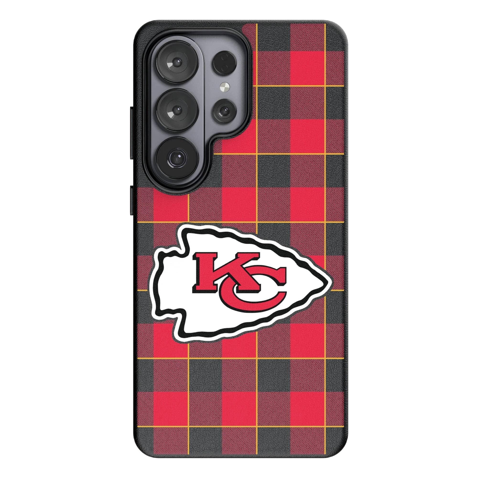 Keyscaper - NFL - Kansas City Chiefs Plaid Galaxy Magnetic Bump Case - S26 Plus - Black price history on PriceWatchPro