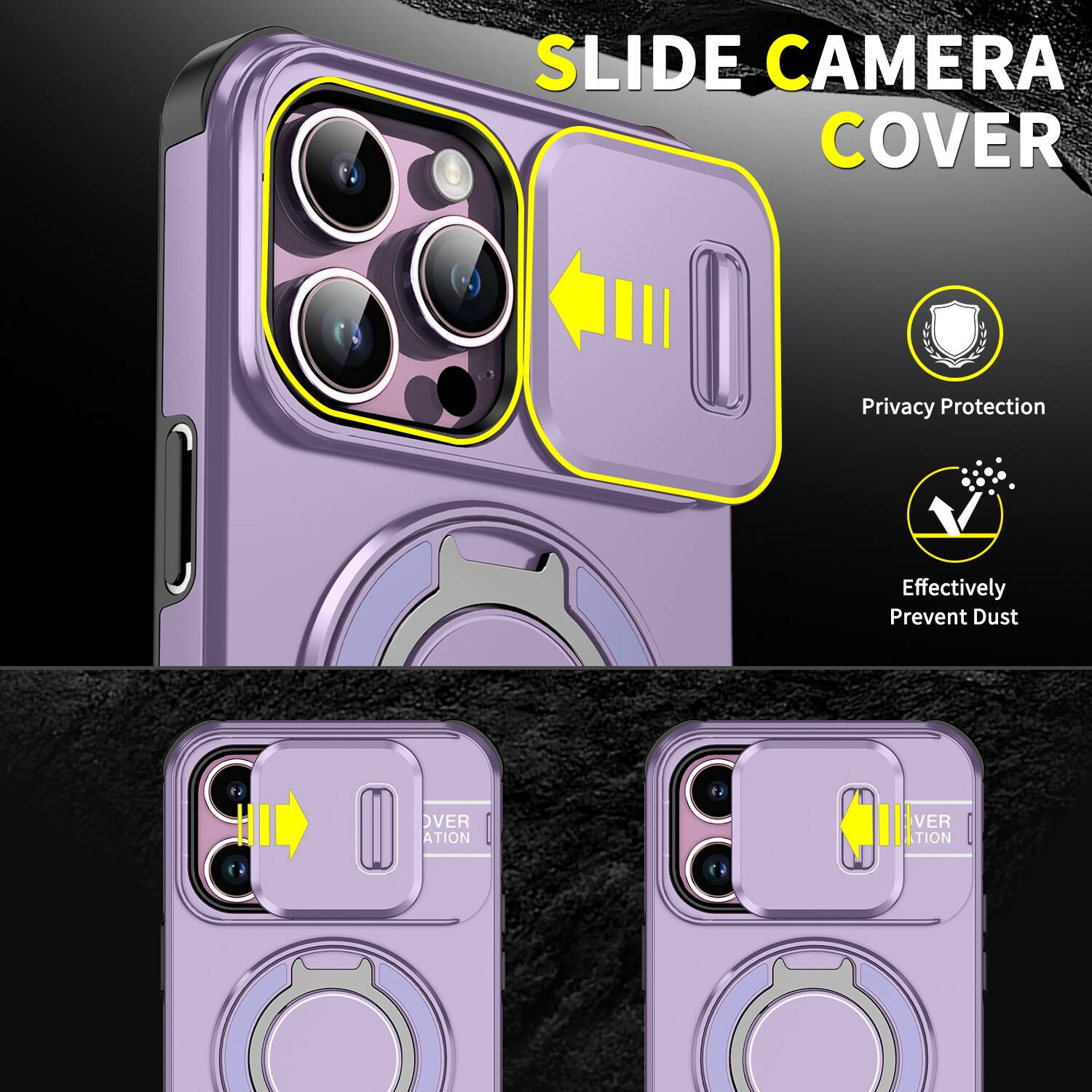 SLIDE CAMERA COVER

Privacy Protection

Effectively Prevent Dust