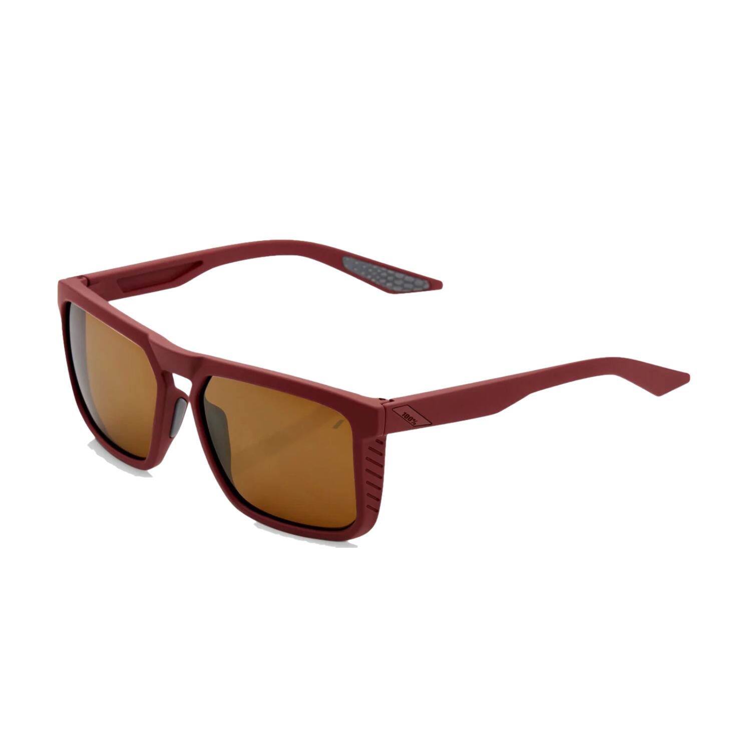 Front. 100% - 100% RENSHAW - Soft Tact Crimson - Bronze Lens - Crimson Red.