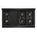 Left. ZLINE - 48 in. Wide 8 Burner Paramount Gas Cooktop with DuoPro (PSRTB-48) - Black Stainless Steel.