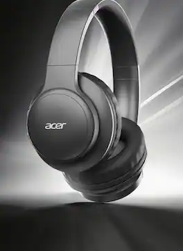 Acer - Wireless Headphones with Deep Bass, Stereo, Hi-Fi Sound Quality, Noise Cancelling for Calls, and Gaming