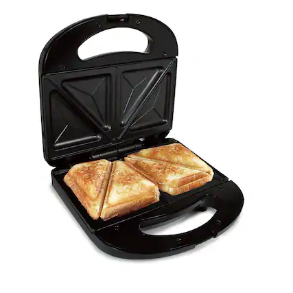 Front. Better Chef - Better Chef Sandwich Grill in Black - Black.