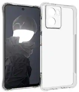 Nakedcellphone - Case for HMD Fusion 5G Phone - Anti-Shock Corners and Recessed Camera Protection - Clear