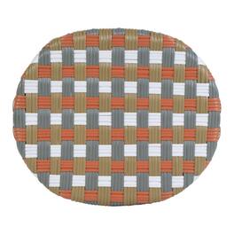Butler Specialty - Ballito 24 in. Seat Height Oval Rattan Counter Stool - Orange And Brown