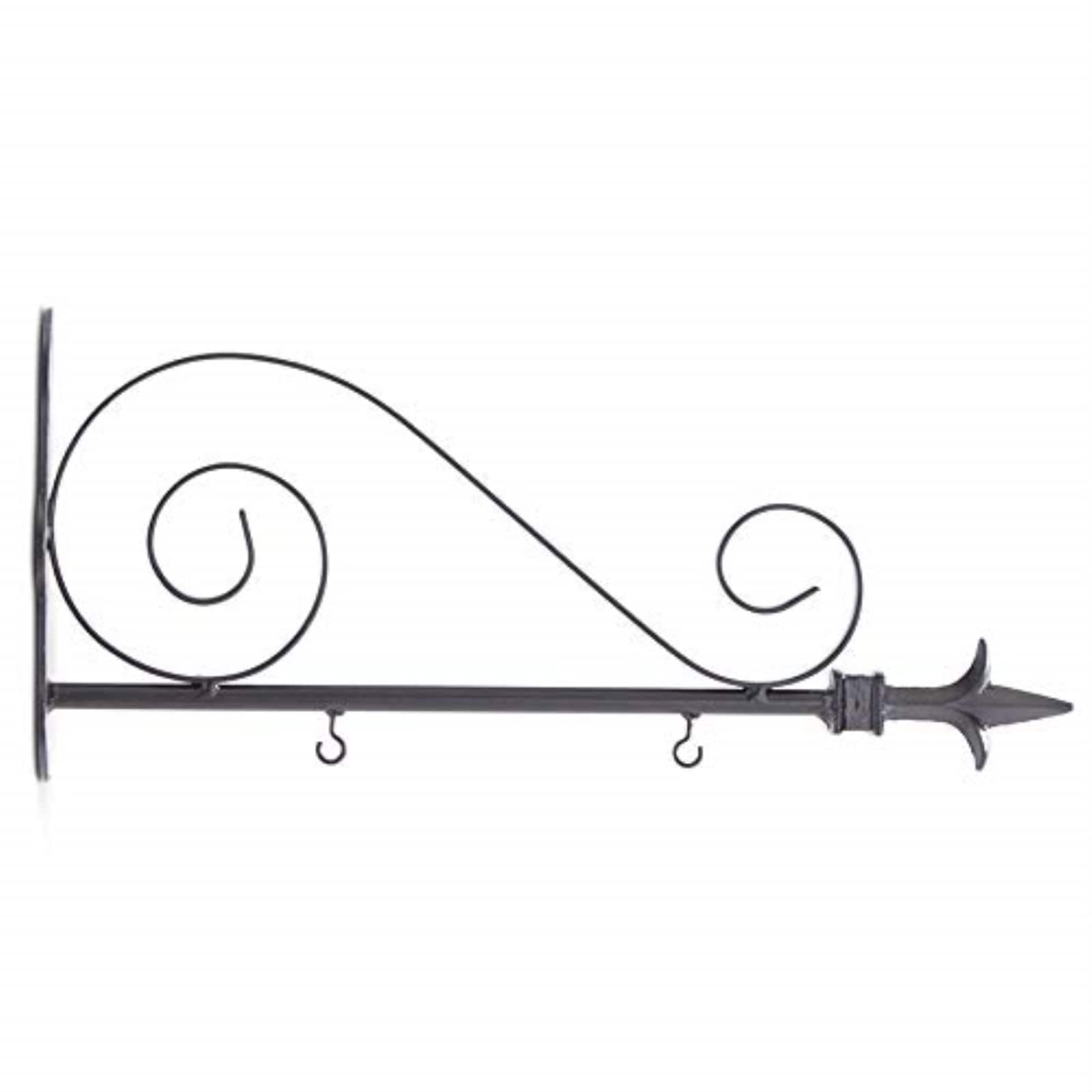 K&K Interiors - Scroll Design Metal Arrow Sign Holder 8 x 17.5 x 3 - Black price history on PriceWatchPro