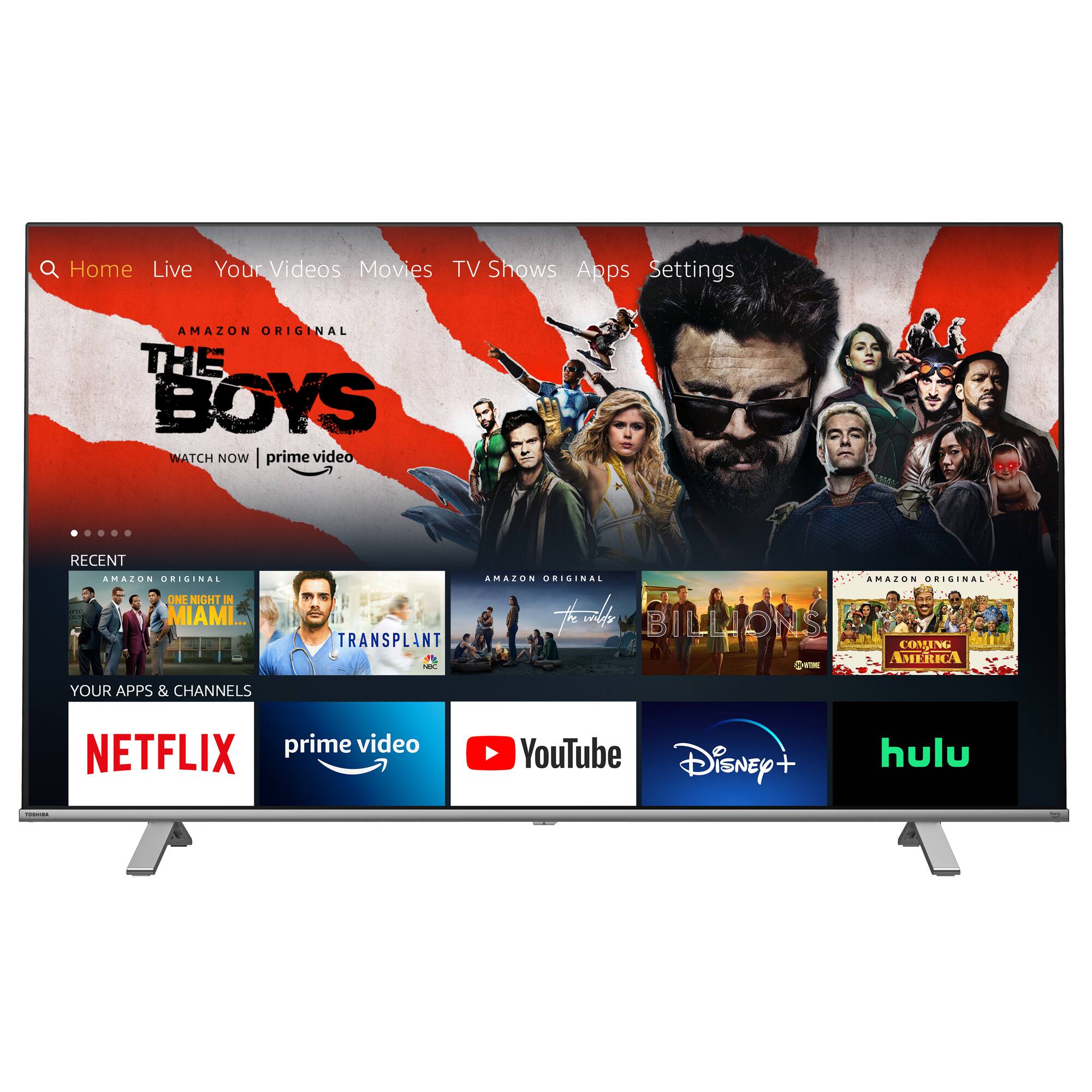 Front. Toshiba - Toshiba - Refurbished 65" Class C350 Series LED 4K UHD Smart Fire TV - Black.