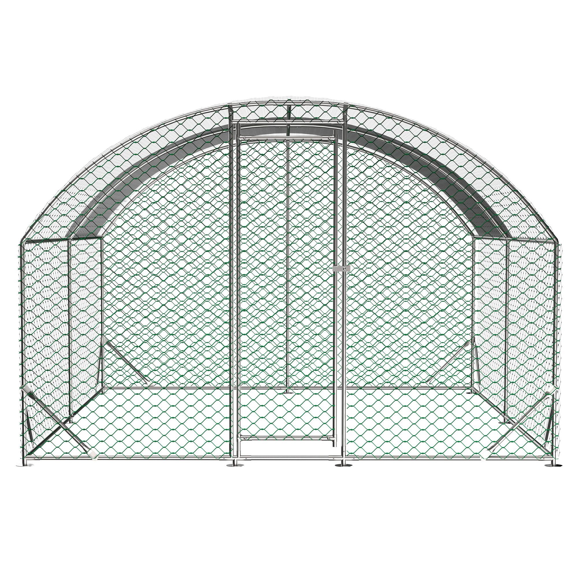 Alt View 4. Mondawe - 10ft x 13ft Large Chicken Coop Metal Chicken Run with Waterproof and Anti-UV Cover.