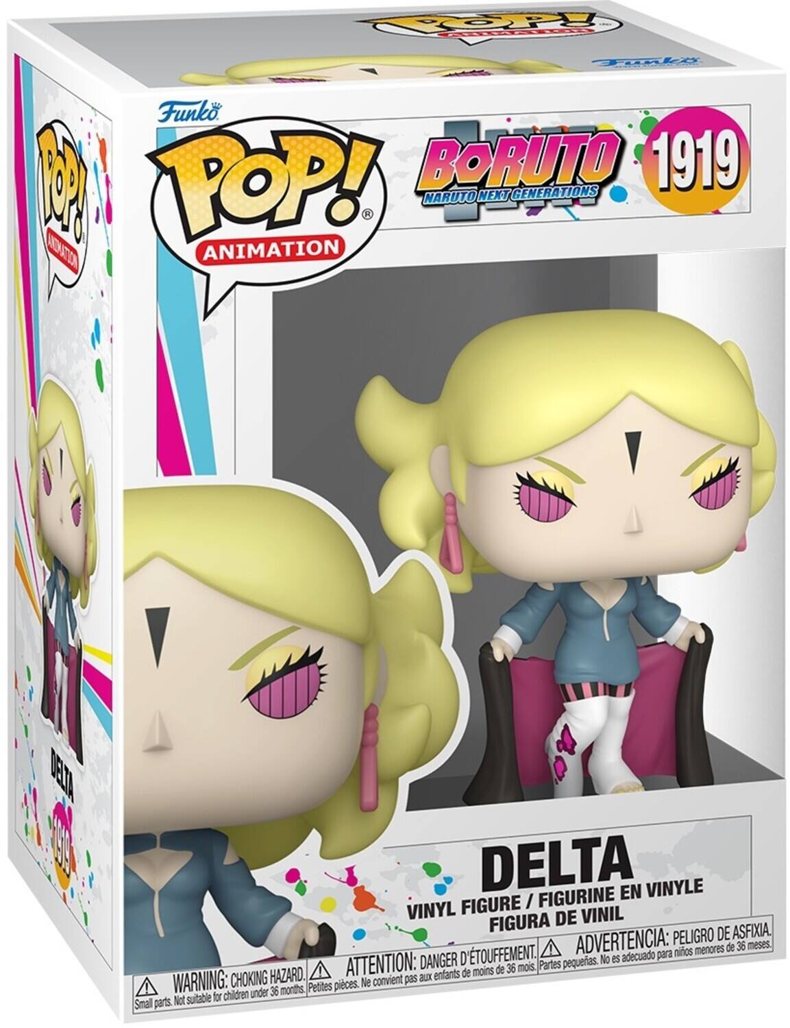 POP! BORUTO 1919 NARUTO NEXT GENERATIONS ANIMATION

DELTA FIGURINE EN VINYLE FIGURE / VINYL FIGURA DE VINIL

ADVERTENCIA: PELIGRO DE ASFIXIA. ATTENTION: DANGER D'ÉTOUFFEMENT. Partes pequeñas. No es adecuado para niños menores de 36 meses. WARNING: CHOKING HAZARD. Petites pièces. Ne s'adapte pas aux enfants de moins de 36 mois. Small parts. Not suitable for children under 36 months.