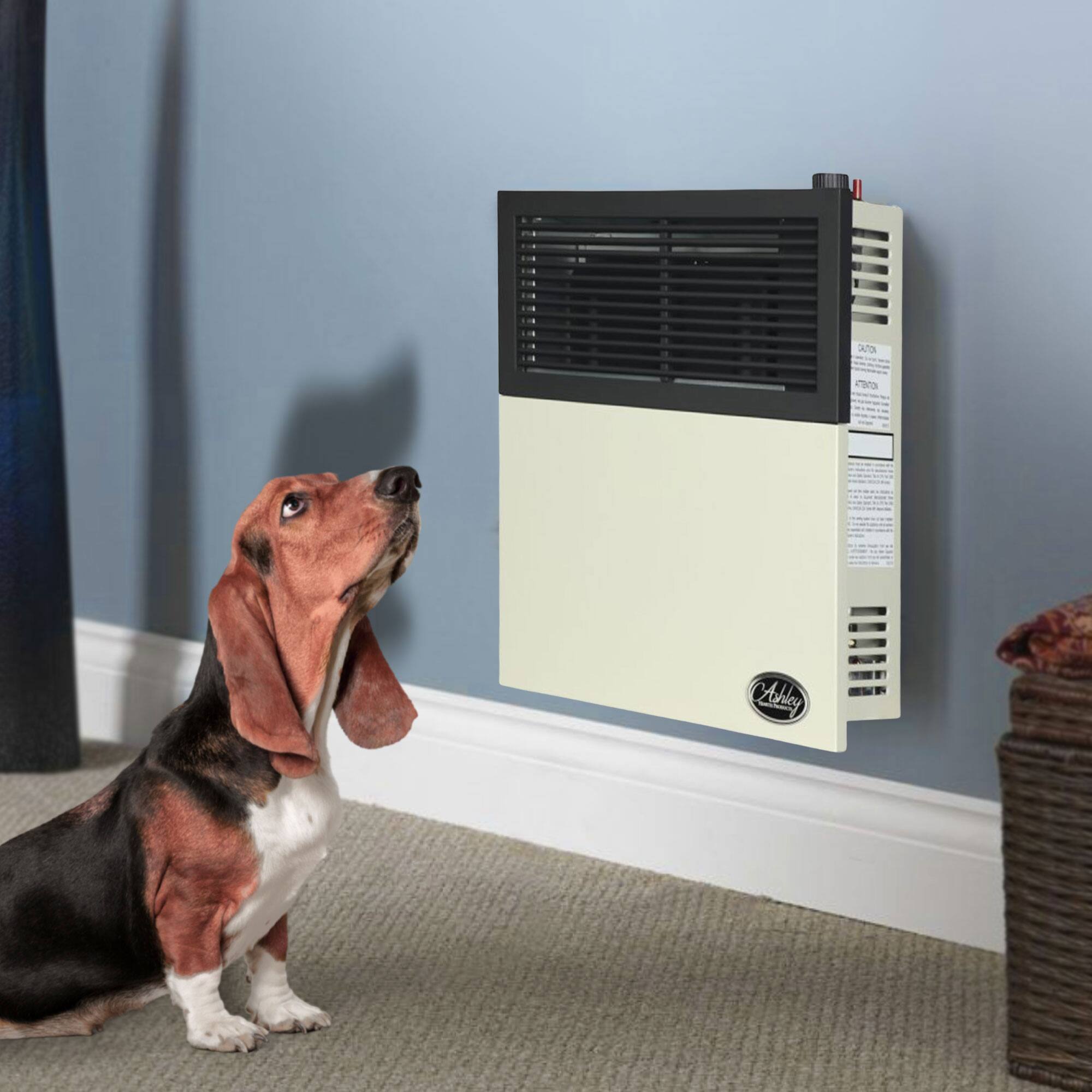 Alt View 2. Ashley Hearth Products - Ashley Hearth Products 11,000 BTU Direct Vent Liquid Propane Wall Mount Heater - Cream.