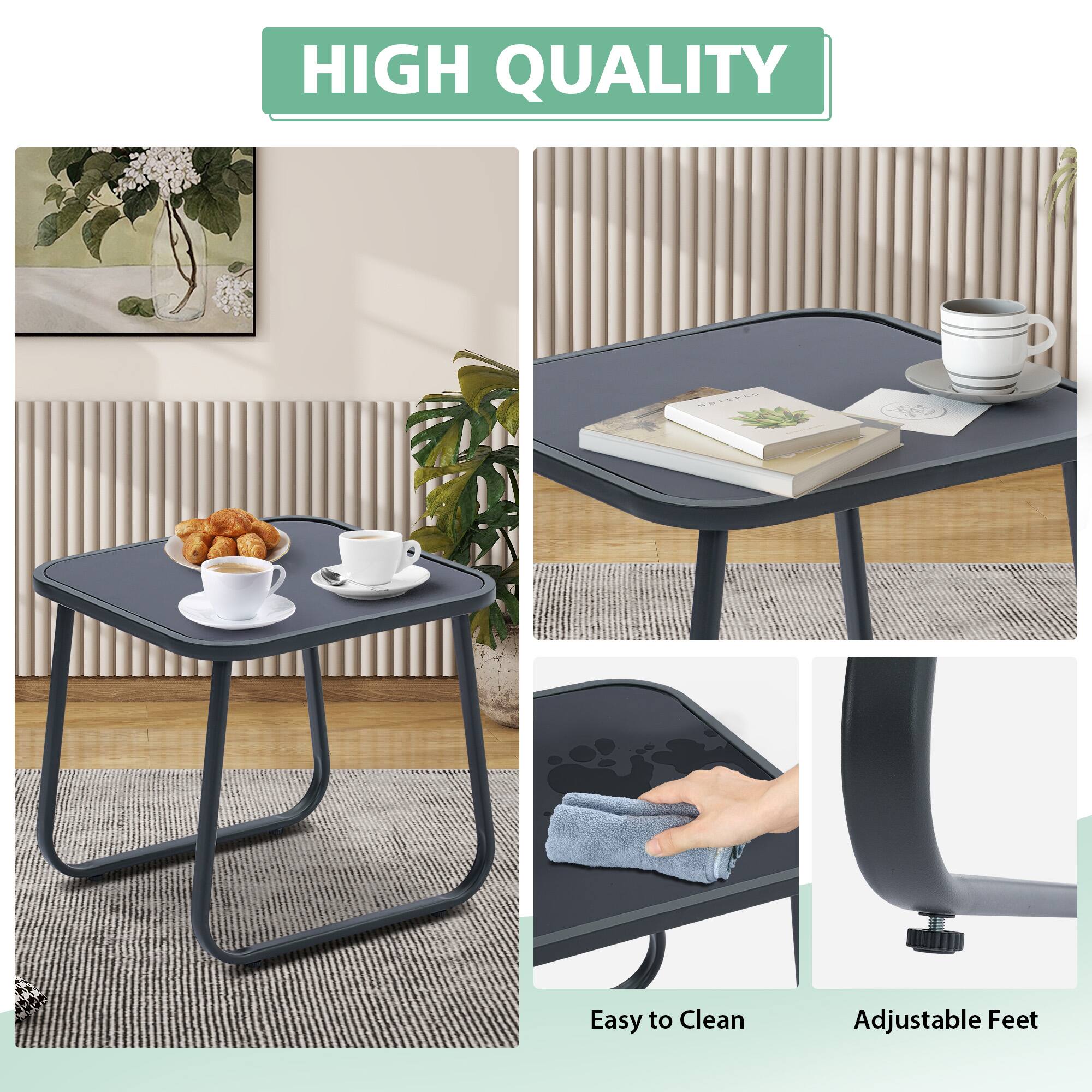 HIGH QUALITY
Easy to Clean
Adjustable Feet