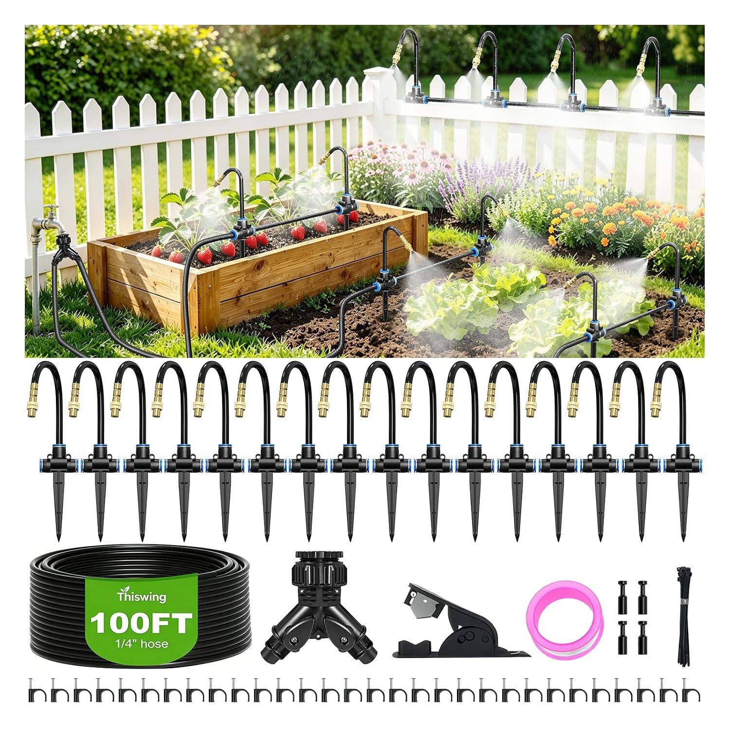 Thiswing 100FT 1/4" hose