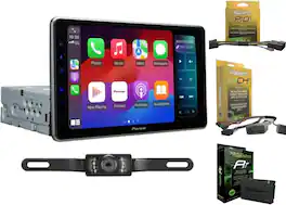 Pioneer - DMH-WT5000NEX 9" Digital Receiver Backup Cam + ADS-MRR + HRNHRRCH1 Compatible with 07+ Chrysler, Dodge, Jeep - Black