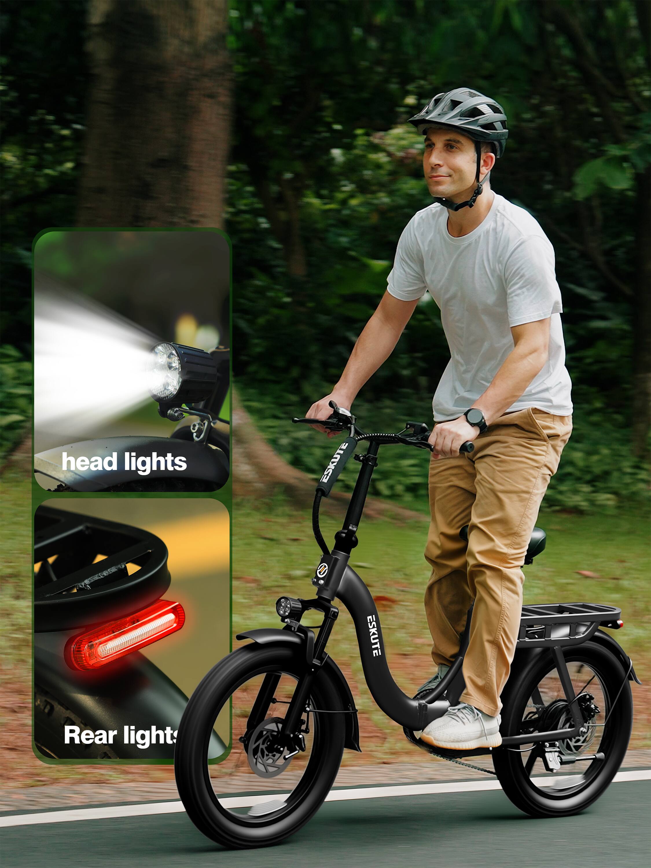 head lights ESKUTE  
Rear light:
