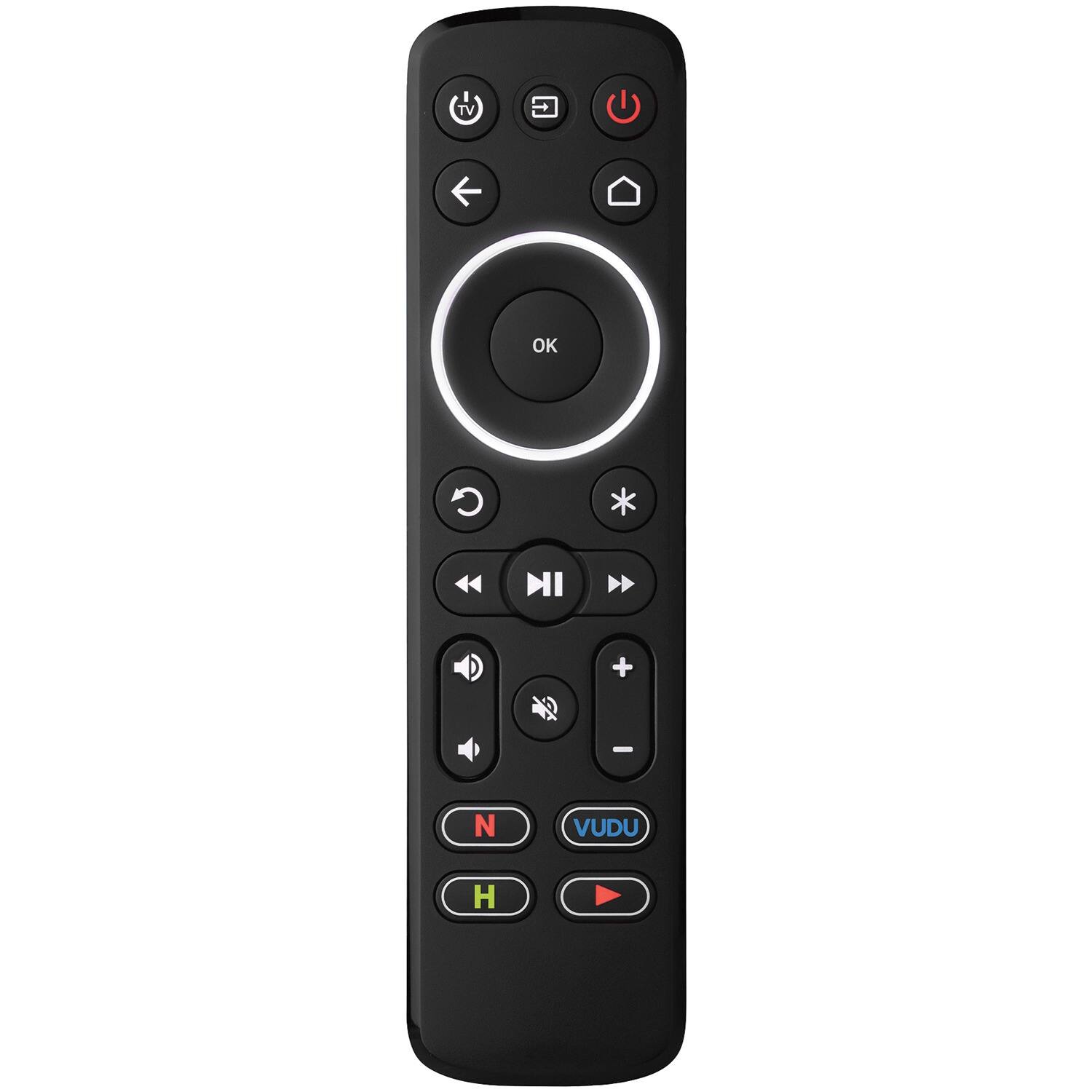 Front. One for All - One For All Urc7935-wm Streamer Remote - black.