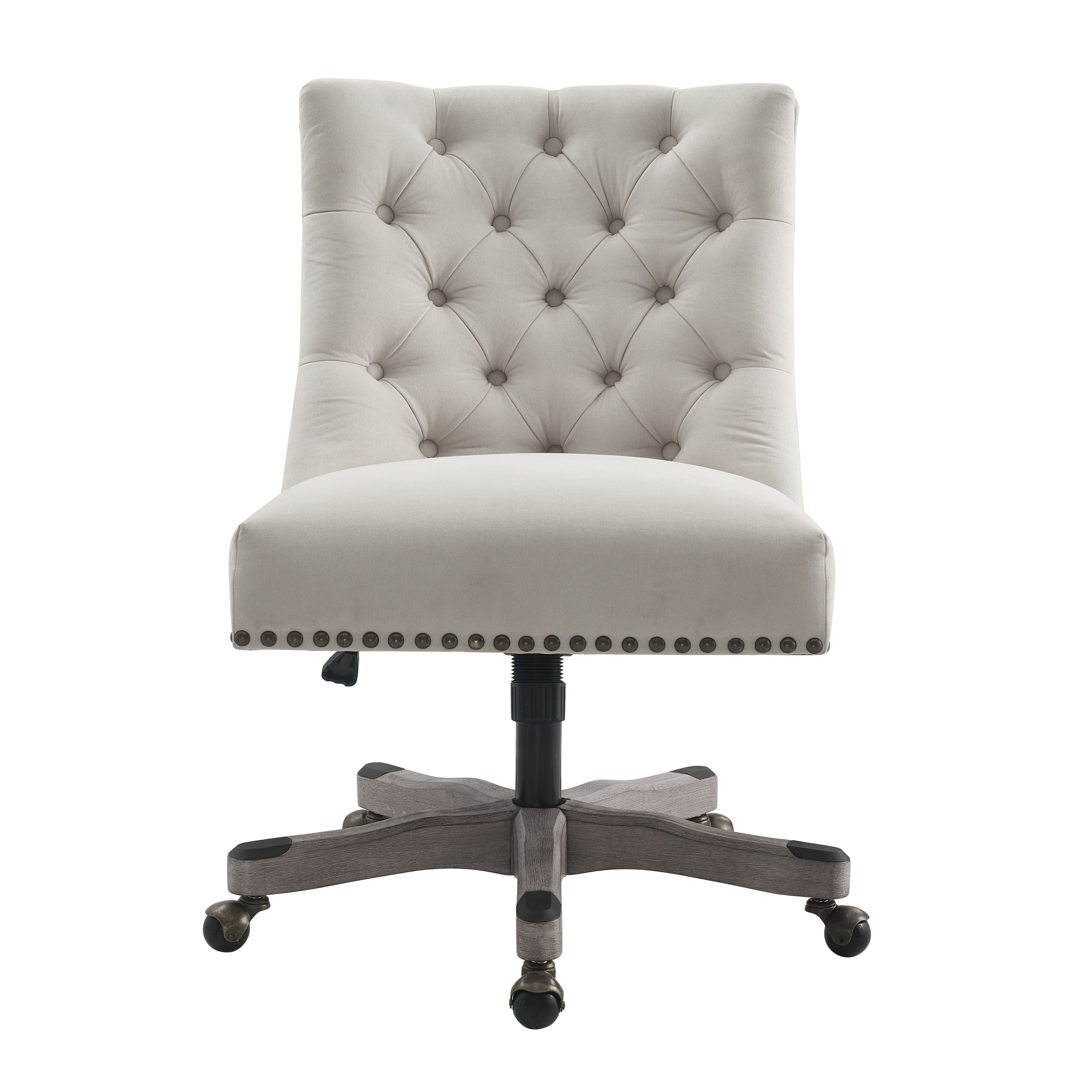 Linon Home Décor – Ellas Plush Button-Tufted Office Chair With LiveSmart Performance Fabric – Shell Sansujyuku sansujyuku.com