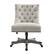Angle. Linon Home Décor - Ellas Plush Button-Tufted Office Chair With LiveSmart Performance Fabric - Shell.