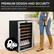 PREMIUM DESIGN AND SECURITY
Keep your wine collection at the optimum temperature and secure with a built-in door lock