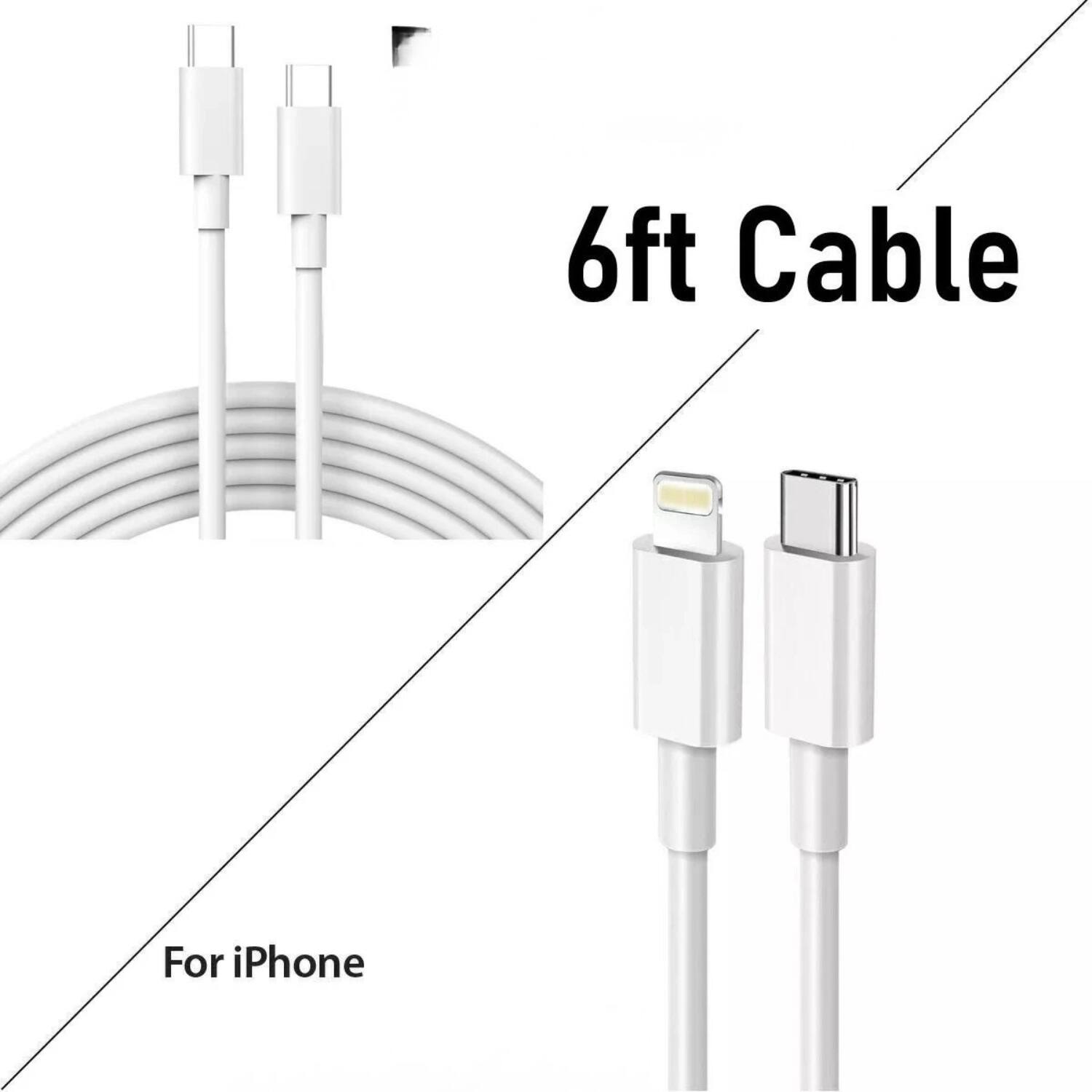 6ft Cable  
For iPhone