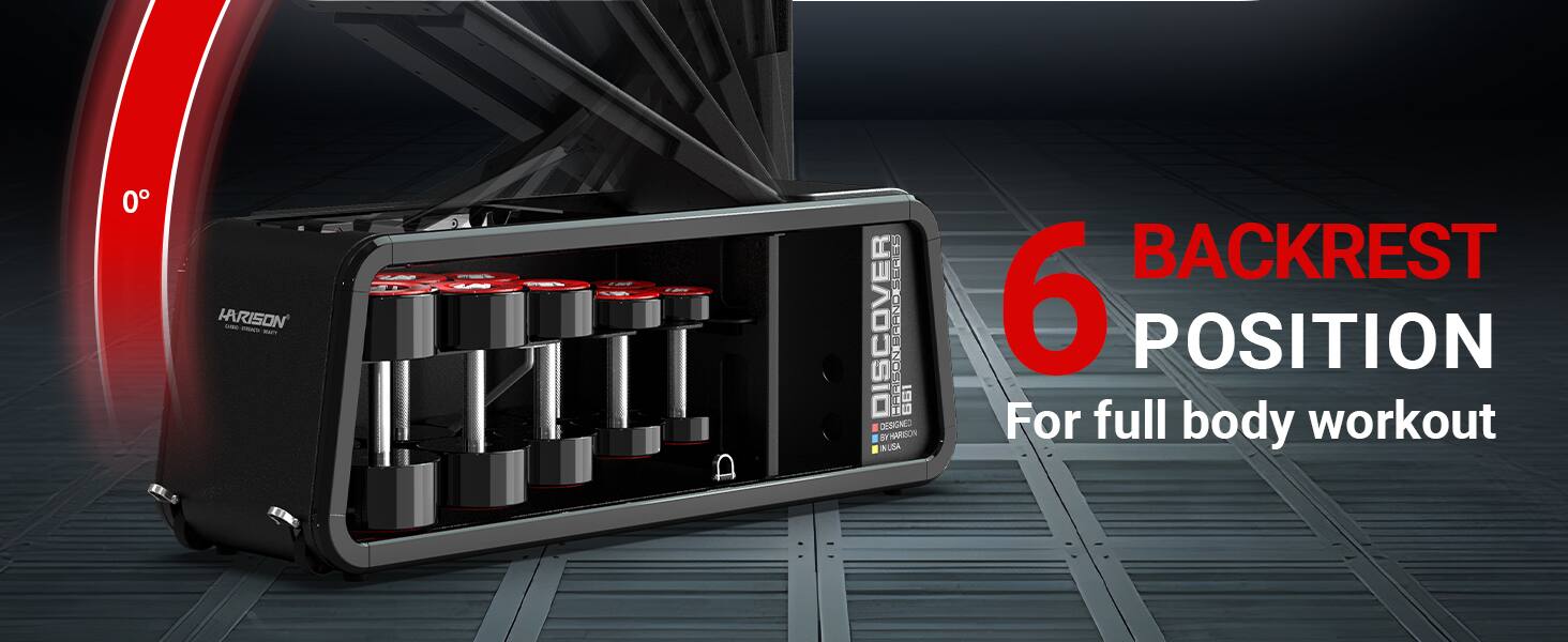 HORIZON - DISCOVER  
6 BACKREST POSITION  
For full body workout