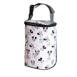 J.L. Childress - Tall TwoCOOL Breastmilk Cooler Bag – Mickey Minnie Ivory, Insulated, Fits 2‑4 Bottles - Mickey Minnie White