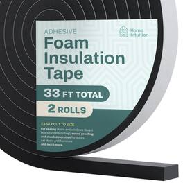 Home Intuition - Door Draft Stopper for Cold Air – Winter Insulation with Strong Adhesive, Weather Stripping Door Seal for Gaps & Bottom