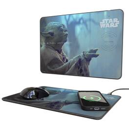 Keyscaper - Star Wars: A New Hope Cinematic Moments: Discovery 15-Watt Wireless Charger and Mouse Pad - Yoda