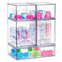 Sorbus - Stackable Clear Acrylic Organizer - 6 Drawer