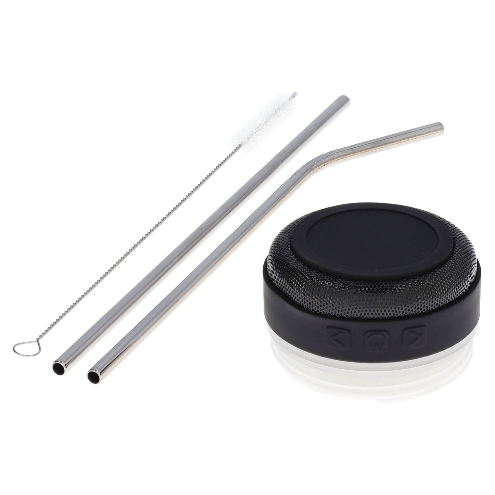 Alt View 1. The Memory Company - 30oz. Stainless Steel LED Bluetooth Tumbler - Multicolor.